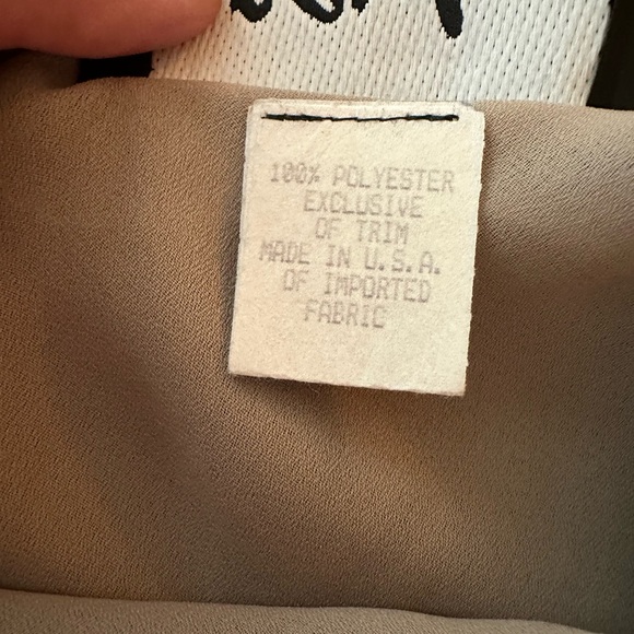 Ursula Brownish & Tan Y2K Vintage Tiered Chiffon Cowl Neck Whimsical Fairy Top 6 - Picture 11 of 14